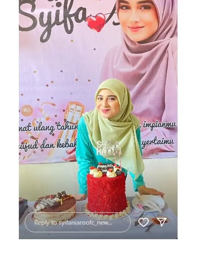 7 Potret Syifa Hadju Rayakan Ulang Tahun di Lokasi Syuting, Tetap Meriah