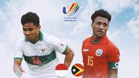 SEA Games - Duel Pemain - Timnas Indonesia U-23 Vs Timor Leste (Bola.com/Adreanus Titus)