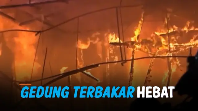 gedung terbakar