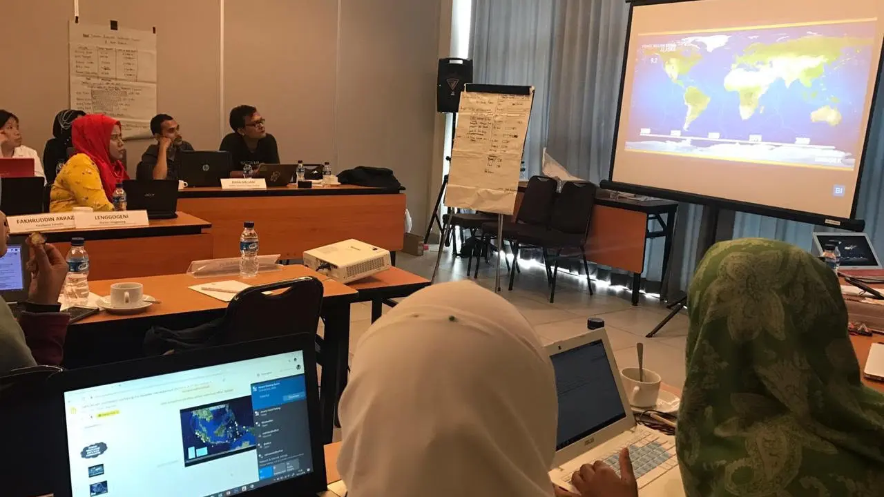 Jurnalis dari berbagai provinsi di Indonesia mengikuti Pelatihan Data and Computational Journalism (DCJ) 2019. (Dok. DCJ)