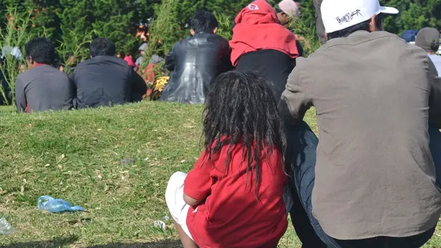 Bocah gembel atau anak gimbal Dieng. ( Foto: Liputan6.com/Muhamad Ridlo).