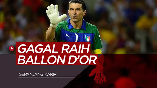 VIDEO: Gianluigi Buffon, Andres Iniesta dan 3 Pemain yang Tidak Pernah Mendapatkan Ballon d'Or