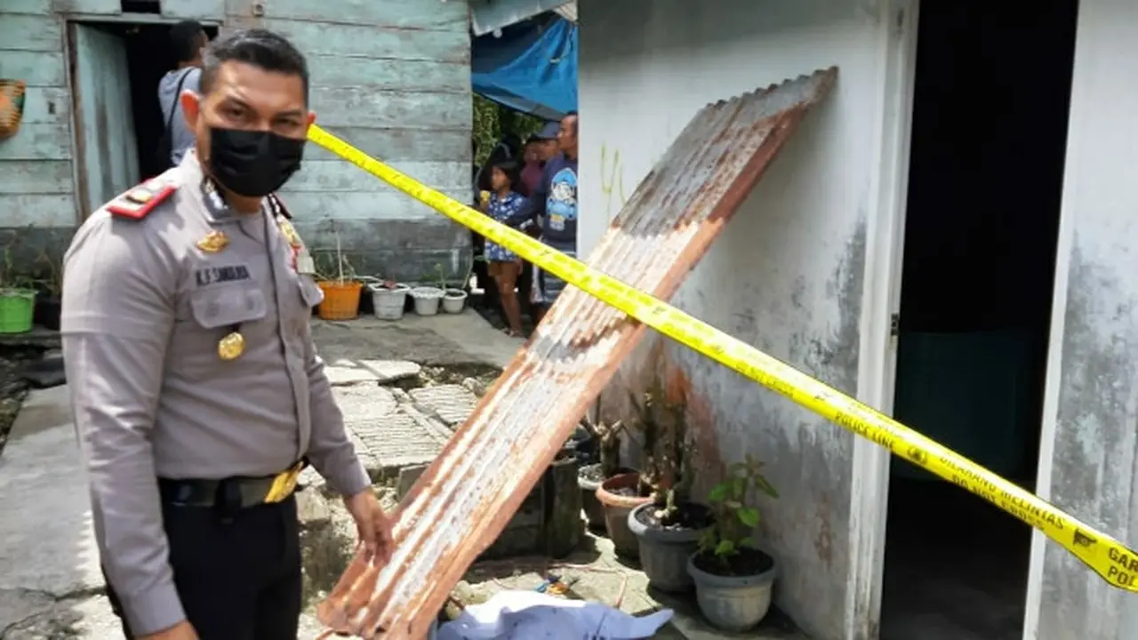 Lokasi penemuan jasad bayi di sumur oleh suami istri di Kabupaten Kuansing.
