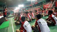 Total 148 peserta yang lolos tahap screening Audisi Umum Djarum Beasiswa Bulutangkis 2018 di Manado bakal berjuang di tahap turnamen.(dok. PB Djarum)