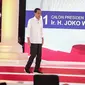 Capres nomor urut 01 Joko Widodo atau Jokowi hadir dalam debat kedua Pilpres 2019 di Hotel Sultan, Jakarta, Minggu (17/2). Dalam debat kedua ini tidak ada kisi-kisi. (Liputan6.com/Faizal Fanani)