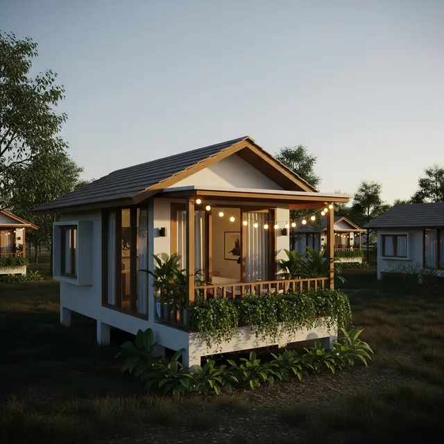 Desain Rumah Mungil yang Romantis