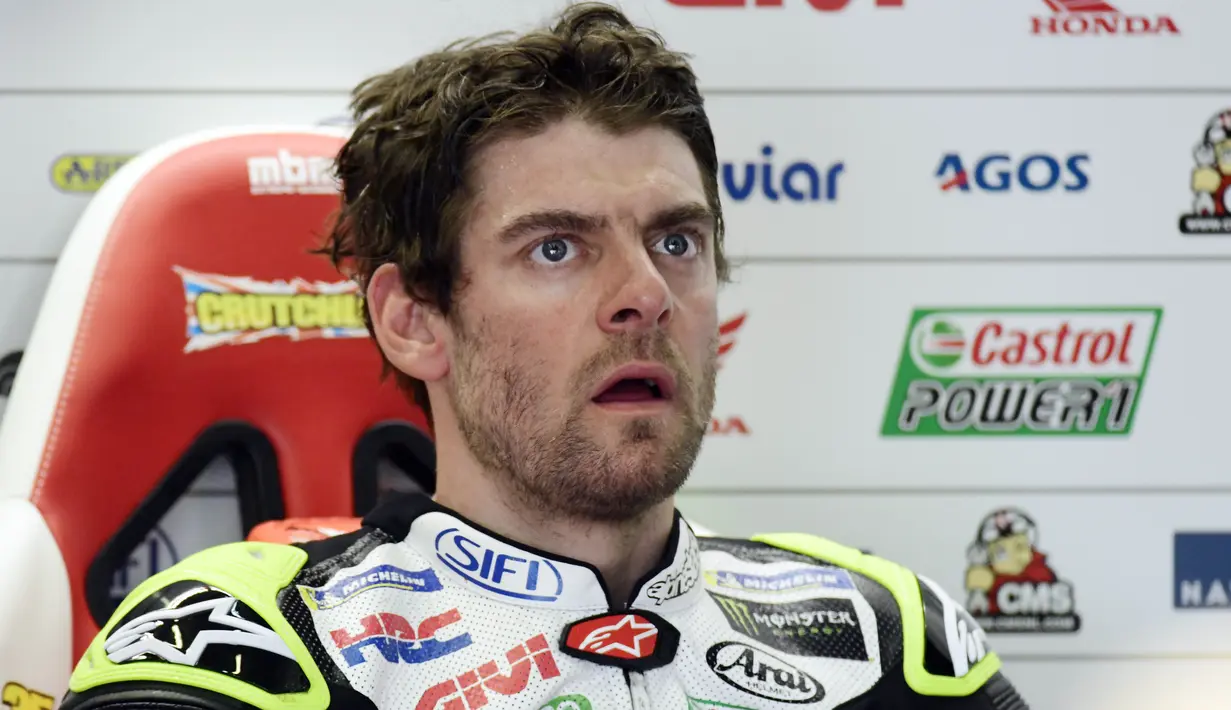 9. Cal Crutchlow (LCR Honda) - 595 ribu Follower. (AFP/Javier Soriano)