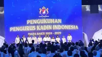 Kamar Dagang dan Industri (Kadin) Indonesia melaksanakan pengukuhan Dewan Pengurus Kadin Indonesia tambahan periode 2024-2029 di Jakarta International Convention Center (JICC), Jakarta, Jumat (14/3/2025).
