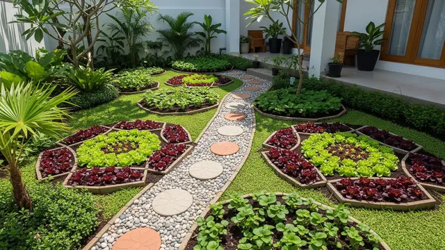 Kebun Buah Mini dengan Pola Tanam Artistik