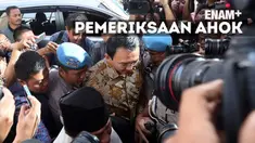 Bareskrim Mabes Polri memeriksa gubernur non-aktif Basuki tjahaja Purnama sebagai tersangka kasus dugaan penistaan Agama di gedung Rupatama Mabes Polri.