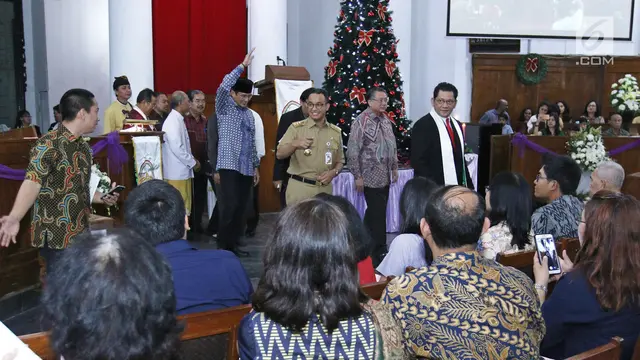 PHOTO: Mendagri, Panglima TNI, Kapolri dan Gubernur DKI Sapa Jemaat Gereja Immanuel