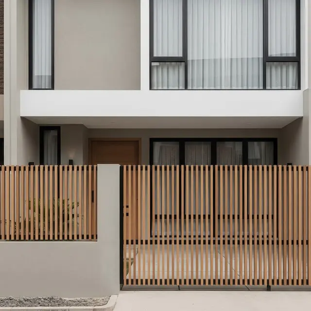 9 Pagar Rumah Minimalis Bilah Vertikal, Solusi Estetis dan Fungsional Hunian Modern