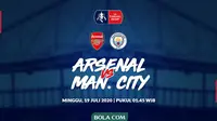 Piala FA - Arsenal Vs Manchester City (Bola.com/Adreanus Titus)