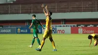 Persikabo 1973 meraih tiga poin penting setelah mengalahkan PSS Sleman dengan skor 1-2 di Stadion Maguwoharjo, Sleman, Yogyakarta, Minggu (26/02/2022). (Bola.com/Nandang Permana)