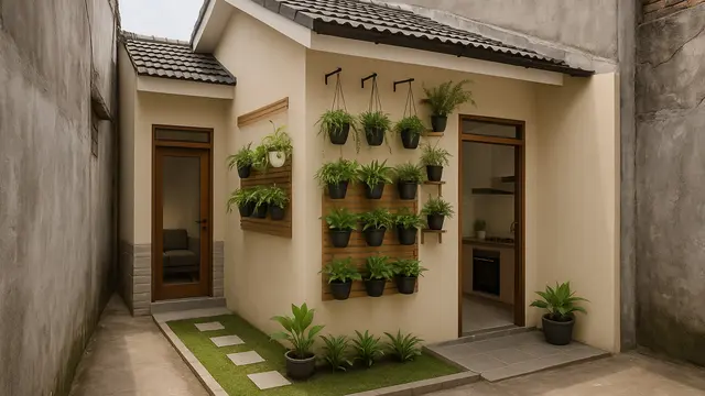 Rumah Sederhana Leter L di Gang Sempit (Foto: ChatGPT)