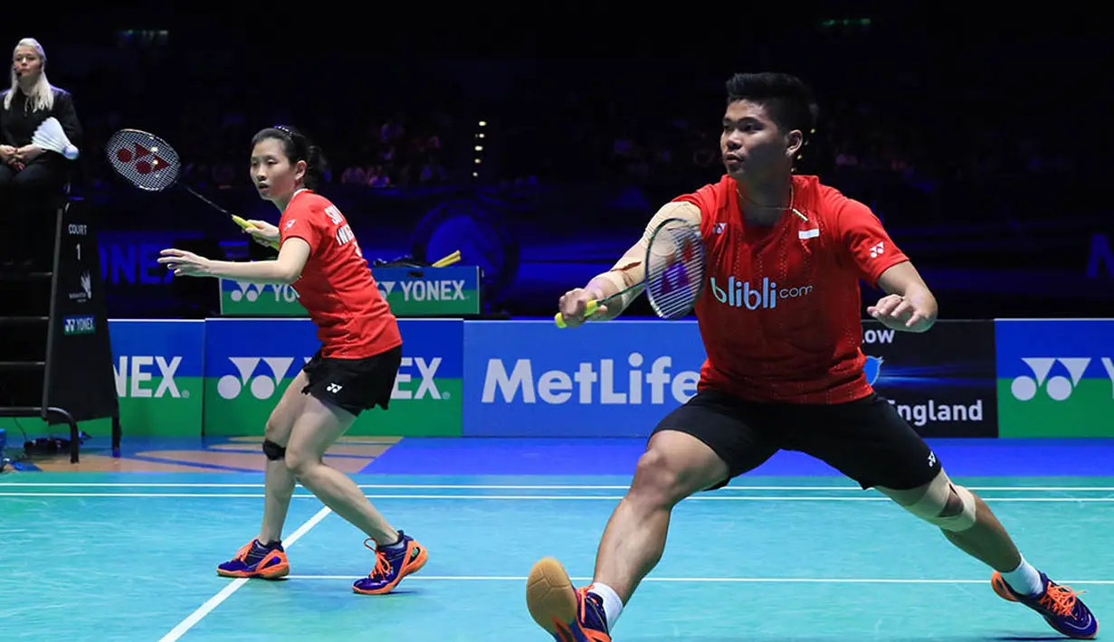 Pada laga puncak Praveen/Debby berhasil menaklukan wakil Denmark, Joachim Fischer Nielsen/Christinna Pedersen. (PBSI/Nafielah)