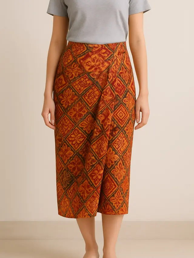 Model Bawahan Batik Rok Lilit (Wrap Skirt) (Foto: ChatGPT)