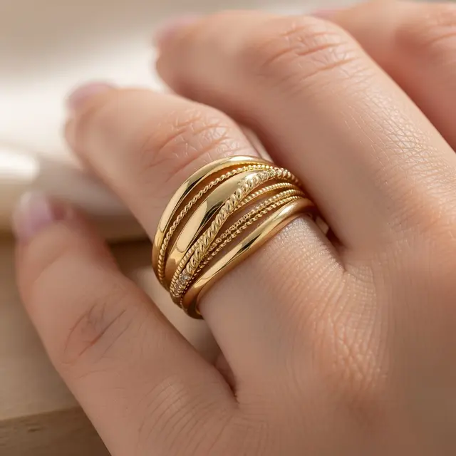 Model Cincin Emas yang Cocok untuk Tangan Gemuk