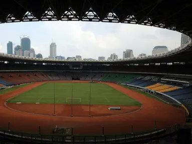 Suasana Stadion Gelora Bung Karno, Jakarta, Rabu (18/5/2016). Rencananya, Stadion GBK akan mulai direnovasi pada Juni mendatang terkait persiapan pelaksanaan Asian Games 2018 dan selamarenovasi akan ditutup untuk umum. (Liputan6.com/Helmi Fithriansyah)