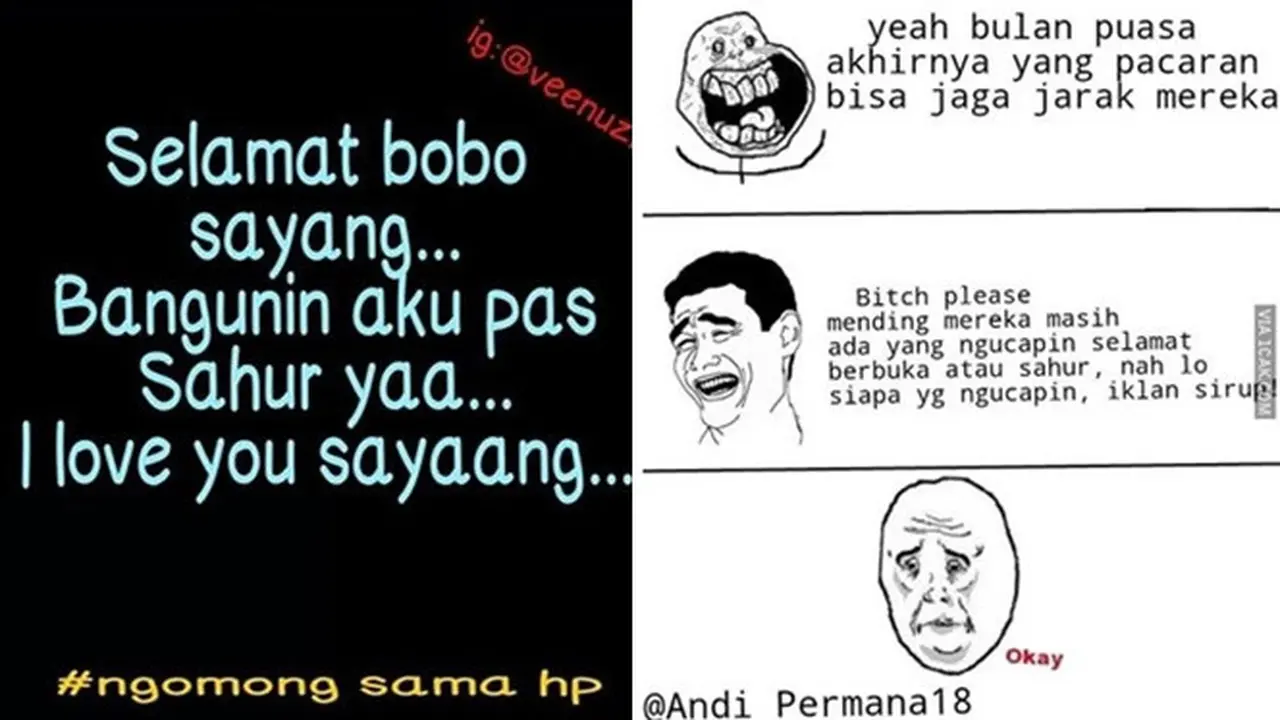 6 Meme Sahur Orang Jomblo Ini Kocak Sekaligus Bikin Geregetan