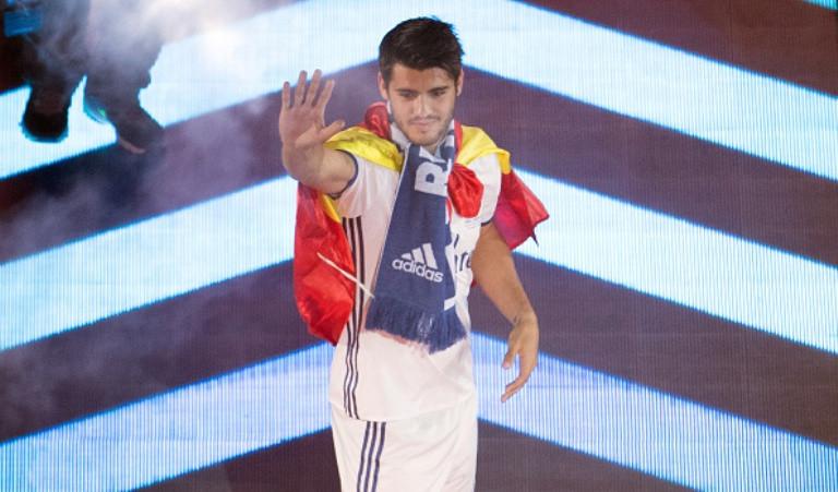 Striker Real Madrid asal Spanyol, Alvaro Morata. (AFP/Curto de la Torre)