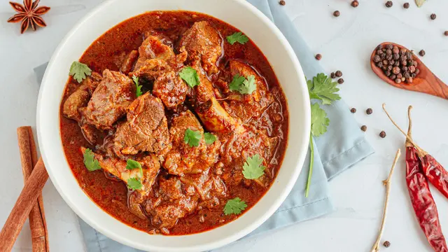 kari daging kambing sapi pedas