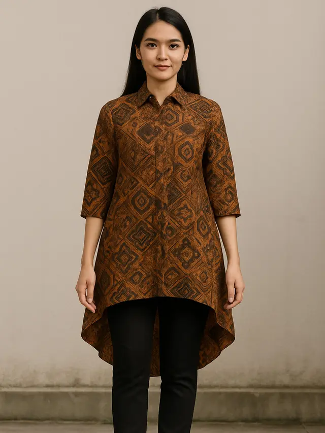 Tunik Batik High-Low (Foto: ChatGPT)