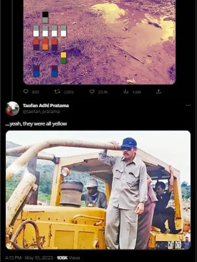 Tangkapan layar Twitter @KemenPU dan warganet
