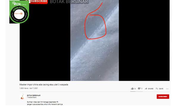 Cek Fakta Tidak Benar Ada Cacing Pada Masker Dalam Video Ini Cek Fakta Liputan6 Com