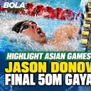 Highlight Asian Games 2026: Jason Donovan Yusuf Finis Keenam di Final 50 Meter Gaya Punggung Putra