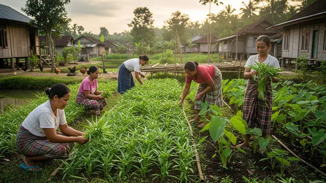 Ide Kebun Sayur Tumpangsari Tradisional untuk Organisasi Ibu-ibu di Desa