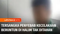 Direktorat Lalu Lintas Polda Metro Jaya menetapkan pengemudi truk yang menabrak delapan kendaraan di Gerbang Tol Halim Utama, Jakarta Timur, sebagai tersangka. Meski demikian polisi tidak menahan tersangka.
