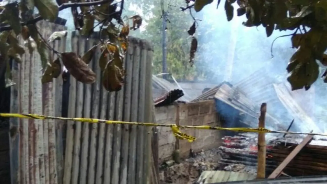 Membakar rumah