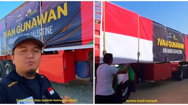 6 Potret Ivan Gunawan Kirim Bantuan 6 Kontainer ke Palestina, Sigap Soal Kemanusiaan