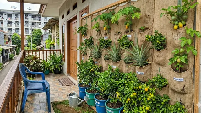 Ide Kebun Buah Vertikultur Low Budget