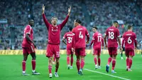 Hugo Ekitike sukses membuktikan diri sebagai pembelian yang tepat untuk The Reds. Ia selalu mencetak gol di dua laga awal bersama Liverpool. (AP Photo/Jon Super)