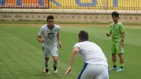 Bek Brasil Fabiano Beltrame diproyeksikan memperkuat Persib B setelah Blitar United diakuisisi manajemen Persib. (Liputan6.com/Huyogo Simbolon)