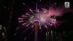 Masyarakat Ottawa dan Toronto merayakan HUT Kanada dengan pesta kembang api.