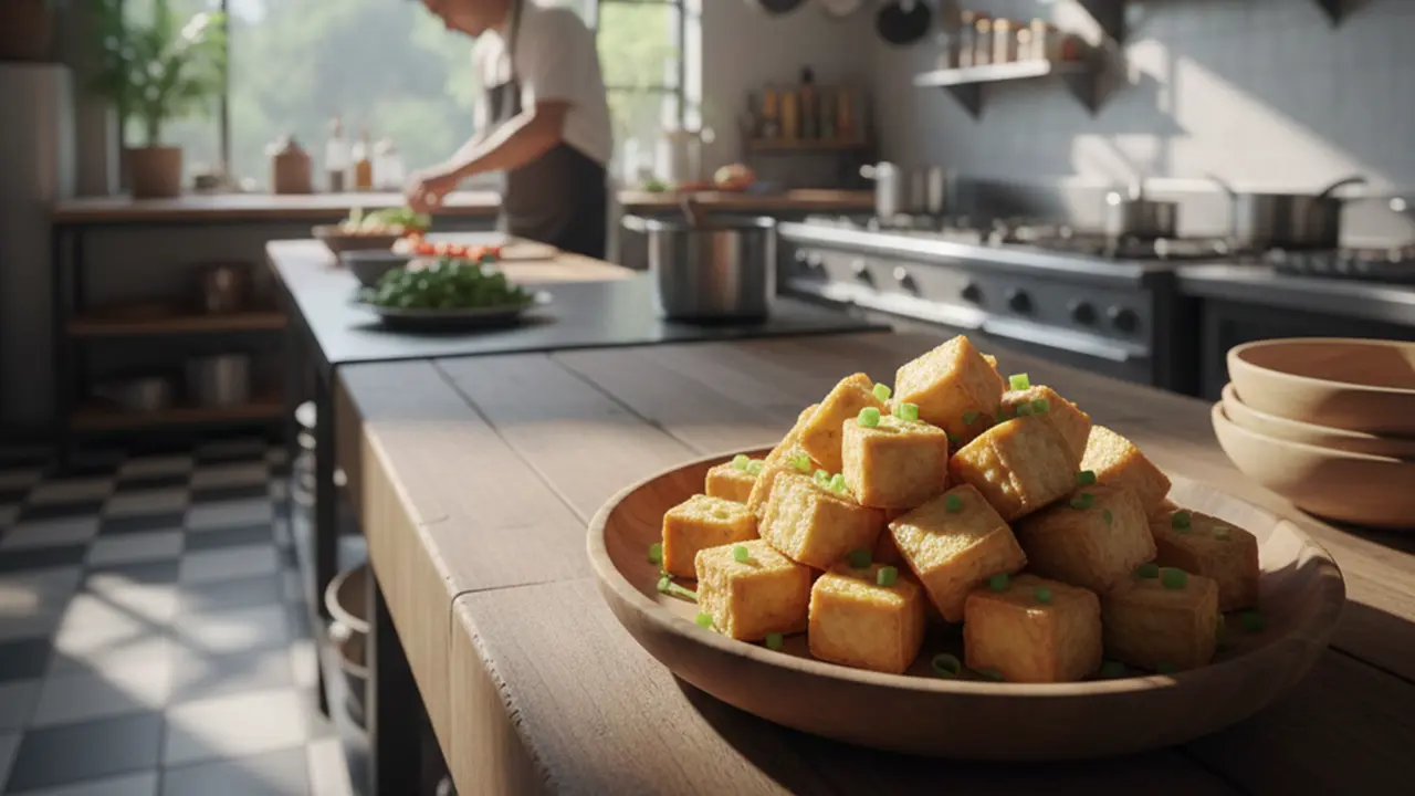 ilustrasi tahu crispy