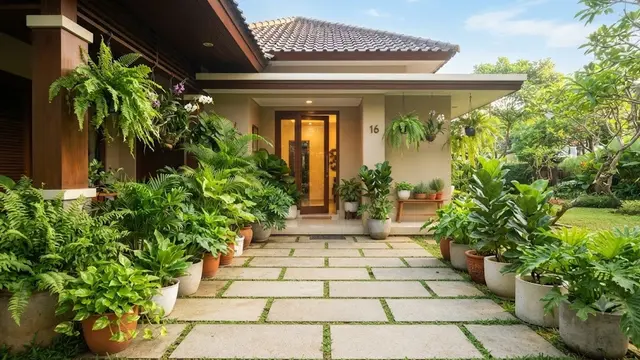Tanaman Hijau yang Tumbuh Subur (AI Generated)