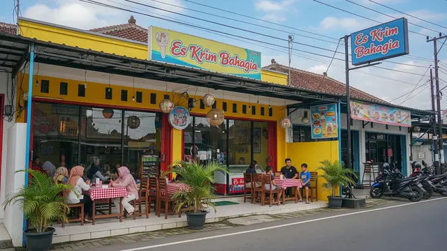 Toko Es Krim atau Minuman Kekinian/Gemini AI