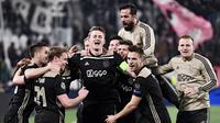 4. Matthijs de Ligt (Ajax Amsterdam) – Kapten de Godenzonen ini mampu mengawal dengan baik lini pertahanan dan menyumbang satu gol saat menyingkirkan Juventus. Pemain 19 tahun itu kini menjadi perhatian klub besar Eropa. (AFP/Marco Bertorello)