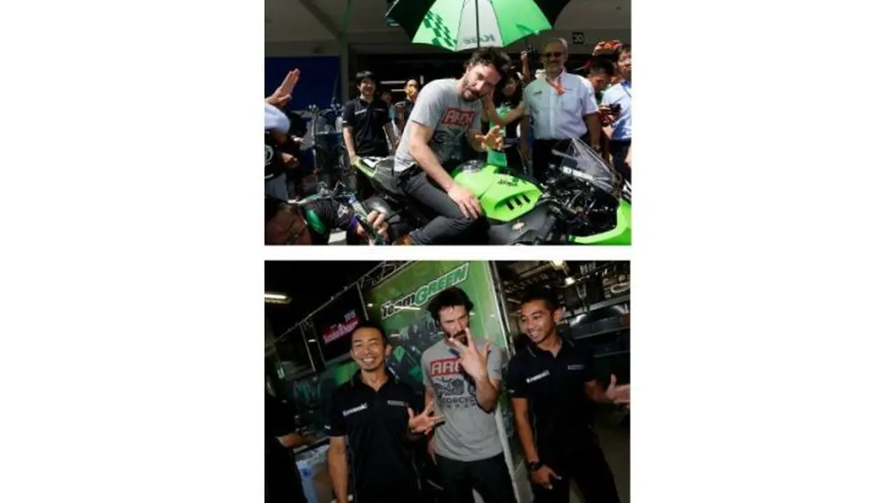 Bintang The Matrix Sowan ke Pit Kawasaki