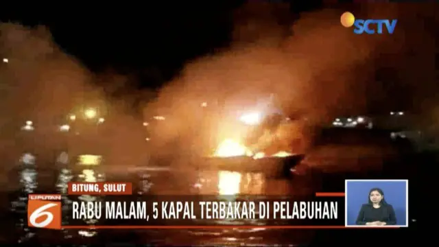 Satu dari lima kapal yang terbakar di Pelabuhan Nusantara Bitung, Sulawesi  Utara,  berhasil dievakuasi.