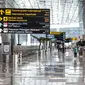 Suasana sepi di Terminal 3 Bandara Soekarno-Hatta, Tangerang, Banten, Senin (11/5/2020). Beberapa maskapai mulai membuka layanan penerbangan setelah Kementerian Perhubungan kembali membuka izin layanan transportasi umum pada Kamis lalu. (Liputan6.com/Faizal Fanani)