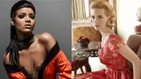 Si Seksi January Jones Ingin Ajak Rihanna ke Atas Ranjang
