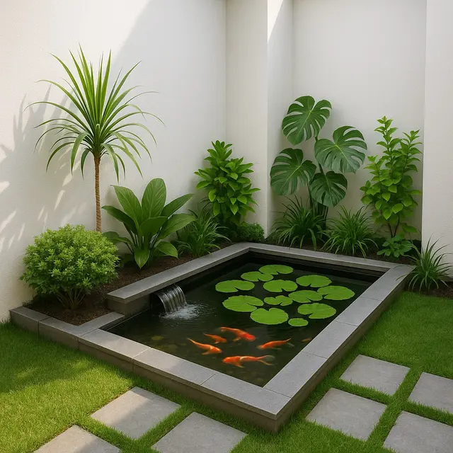 Desain Taman Sudut Rumah Minimalis