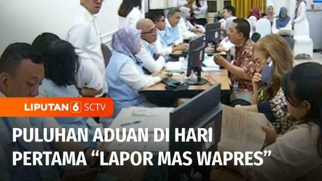 Layanan pengaduan masyarakat Lapor Mas Wapres yang digagas Wakil Presiden, Gibran Rakabuming, menerima puluhan aduan warga di hari pertamanya beroperasi. Mulai dari keluhan biaya sekolah hingga sulitnya mencari pekerjaan untuk anak.