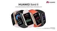 Tampilan Huawei Band 6 yang baru saja diluncurkan di Indonesia. (Foto: Huawei Indonesia)