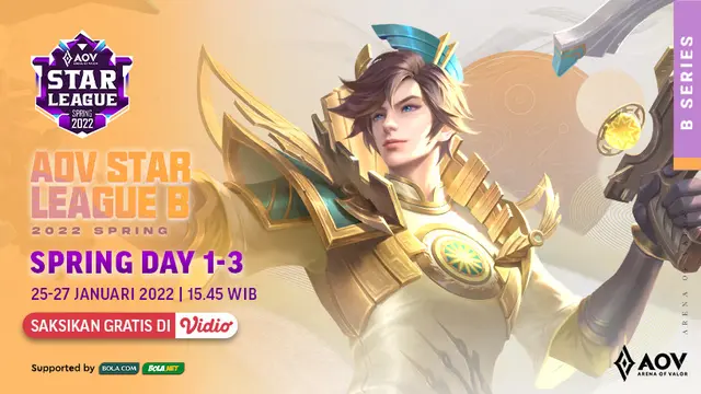 Link Live Streaming AOV Star League Series 2022 di Vidio Pekan Ini